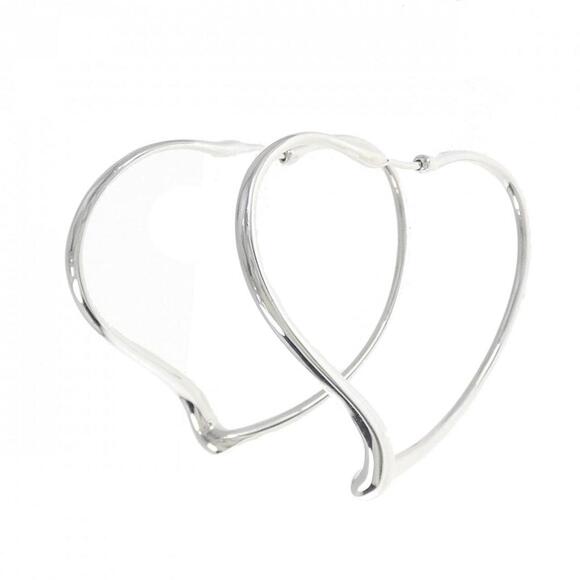 TIFFANY Authentic Silver Heart Earrings - Picture 1 of 4